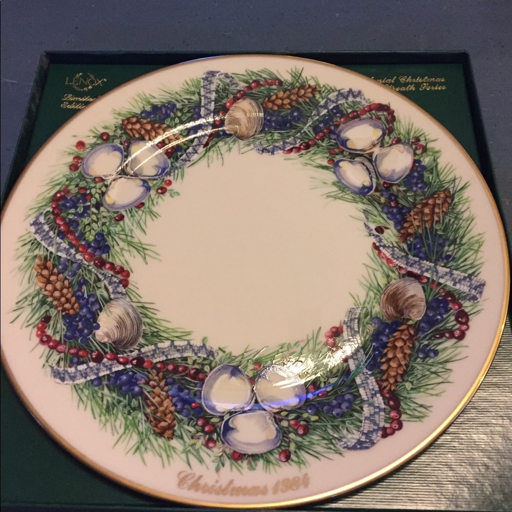 Lenox Plate Rhode Island Christmas Wreath Plate